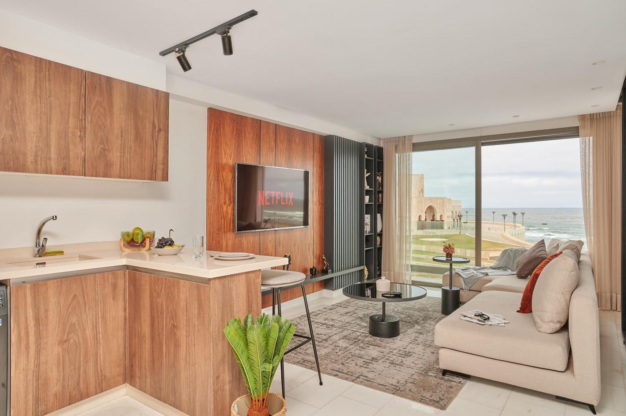 Apartment Sea View B14 - Mosquee Hassan II - By Thecasaedition Casablanca Bagian luar foto
